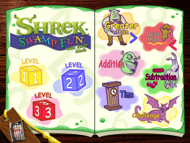 Shrek math game running
